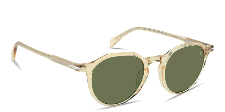 تسوق نظارات شمسية طراز بانتوس بشعار العلامة ديفيد بيكهام بلون أصفر أونلاين.