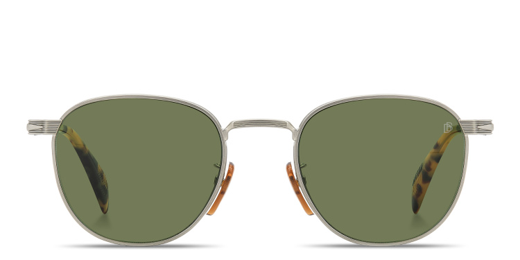 Shop DAVID BECKHAM Talisman Panthos Sunglasses in Silver online.