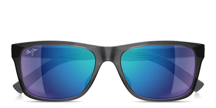 Shop Maui Jim KŌWELO Rectangle Sunglasses in Grey online.