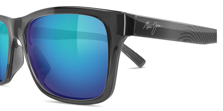 Shop Maui Jim KŌWELO Rectangle Sunglasses in Grey online.