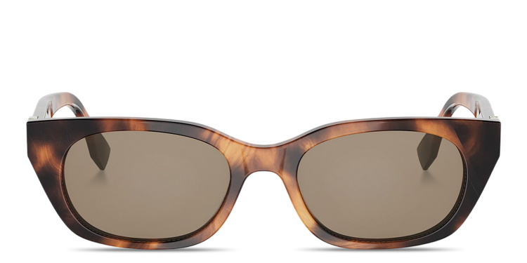 Shop FENDI Forever Fendi Cat-Eye Sunglasses in Brown online.