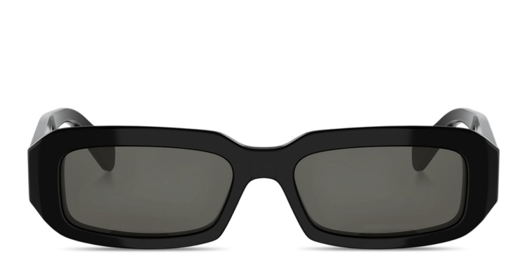 تسوق نظارات شمسية مستطيلة بشعار تريومف سيلين بلون أسود أونلاين.