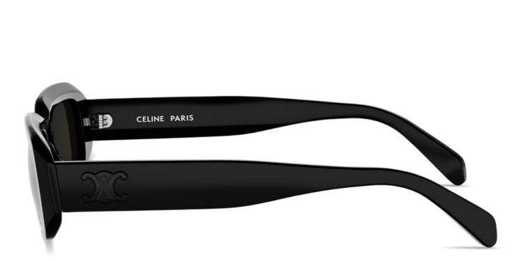 تسوق نظارات شمسية مستطيلة بشعار تريومف سيلين بلون أسود أونلاين.