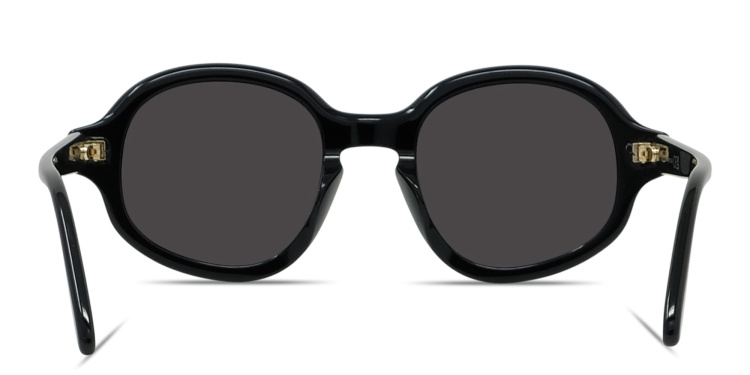 Shop LOEWE Slim Round Sunglasses in Black online.