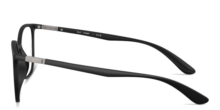 Shop Ray-Ban Elliot Optics Liteforce Unisex Irregular Eyeglasses in Black online.