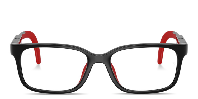 Shop Ray-Ban Optics Kids Panthos Eyeglasses in Black online.