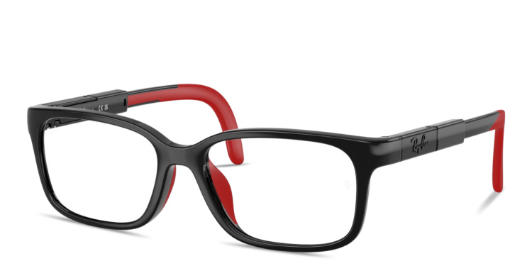 Shop Ray-Ban Optics Kids Panthos Eyeglasses in Black online.