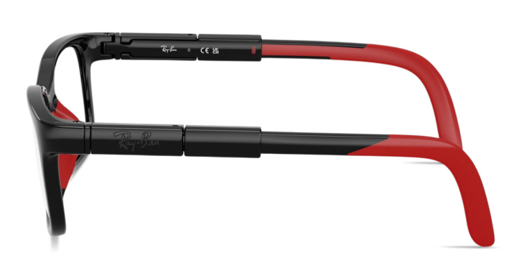 Shop Ray-Ban Optics Kids Panthos Eyeglasses in Black online.