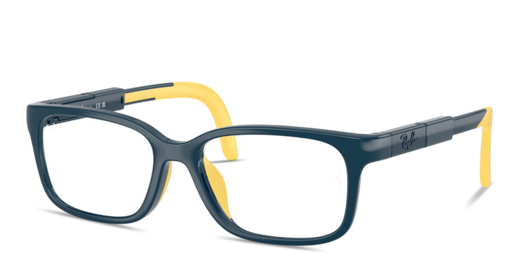 Shop Ray-Ban Optics Kids Panthos Eyeglasses in Blue online.