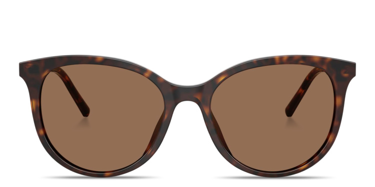 Shop Dolce & Gabbana Logo Signature Panthos Sunglasses in Havana online.