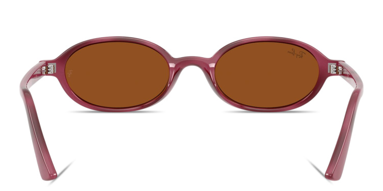 Shop Ray-Ban Khal Unisex Oval Sunglasses in Brown online.