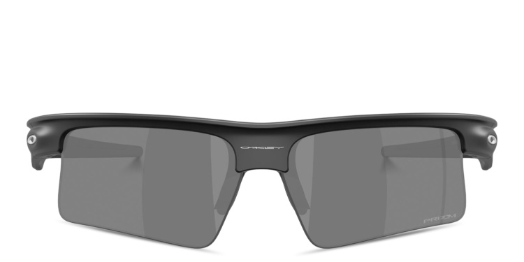 Shop Oakley Bisphaera Speed Unisex Wide Half-Rim Rectangle Sunglasses in Black online.