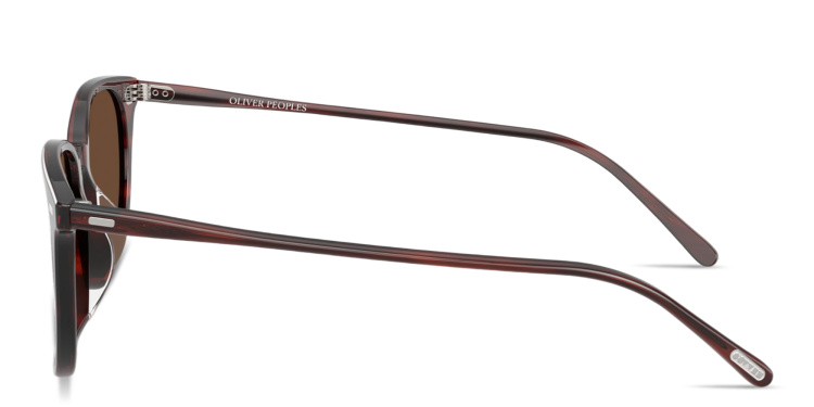 Shop OLIVER PEOPLES Laedin Unisex Square Sunglasses in Brown online.