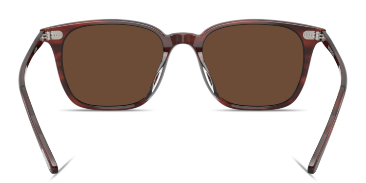 Shop OLIVER PEOPLES Laedin Unisex Square Sunglasses in Brown online.