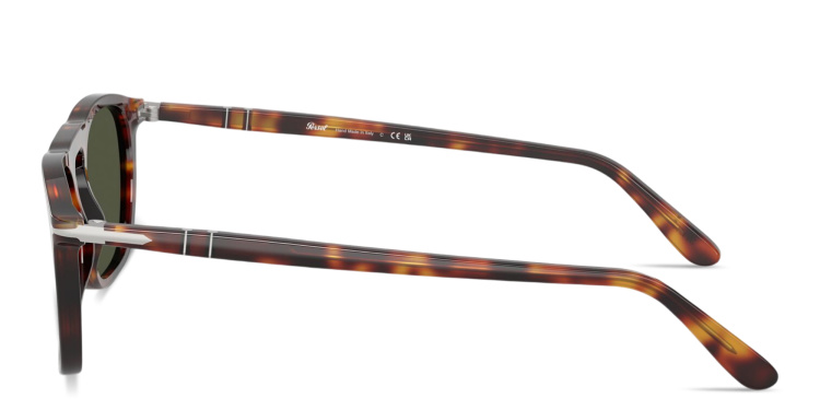 Shop PERSOL Gae Unisex Square Sunglasses in Havana online.