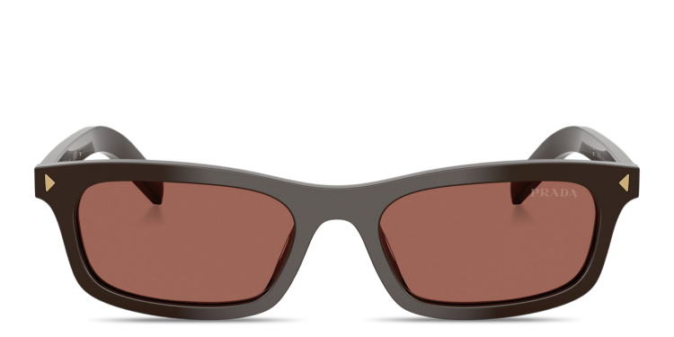 تسوق نظارات شمسية طراز بيلو بتوقيع العلامة برادا بلون بني أونلاين.