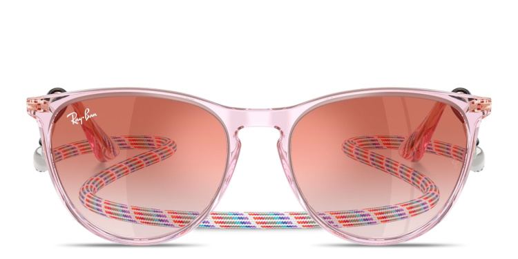 Shop Ray-Ban Junior Erika Kids Panthos Sunglasses in Purple online.