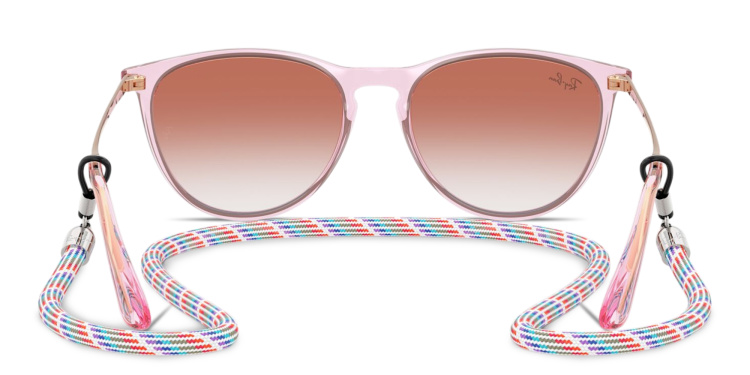 Shop Ray-Ban Junior Erika Kids Panthos Sunglasses in Purple online.