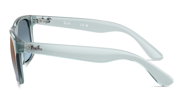Shop Ray-Ban Junior Justin Kids Square Sunglasses in Blue online.