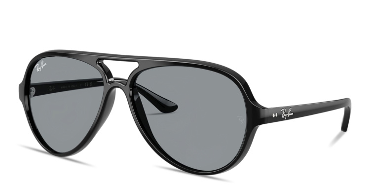 Shop Ray-Ban Cats 5000 Pilot Sunglasses in Black online.