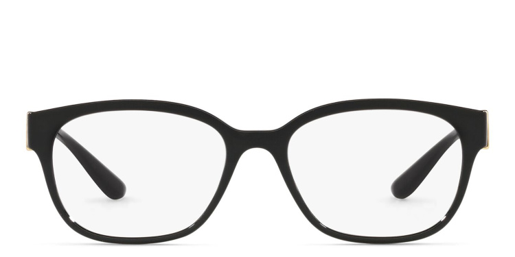 Shop Dolce & Gabbana Square Eyeglasses in Black online.