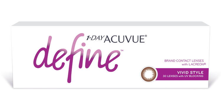 Shop ACUVUE 1-Day Define VIVID STYLE Color Contact Lenses - Vivid in Brown online.