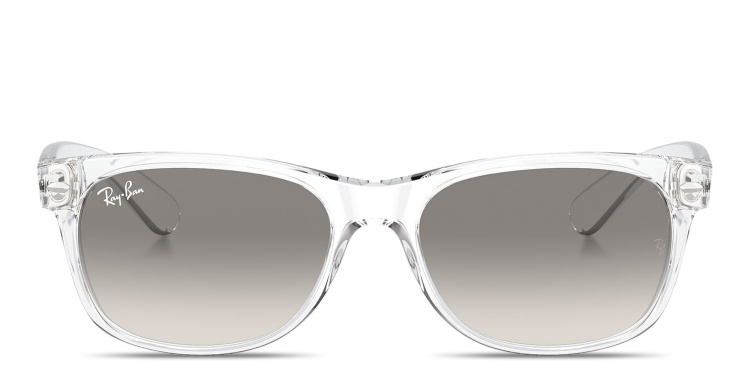 Shop Ray-Ban New Wayfarer Classic Unisex Square Sunglasses in Clear online.
