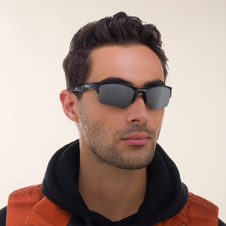 Shop Oakley Half Jacket 2.0 XL Rectangle Sunglasses in Black online.