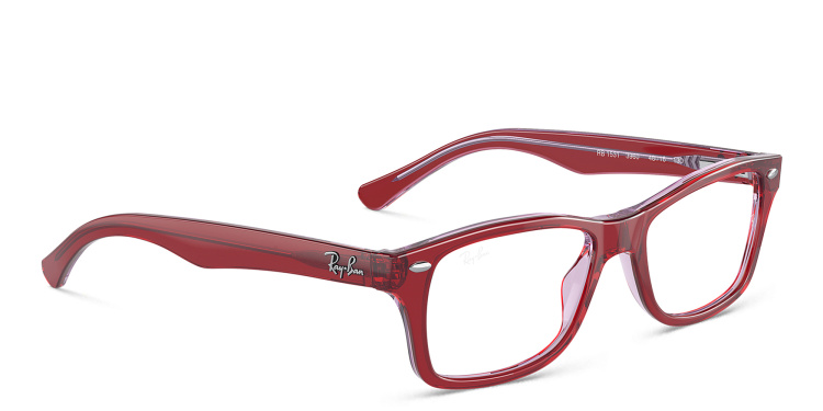 تسوق نظارات طبية أوبتكس بإطار مربّع للأطفال راي بان جونيور بلون أحمر أونلاين.