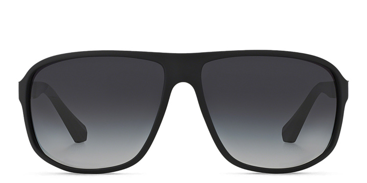 Shop Emporio Armani Unisex Square Sunglasses in Black online.