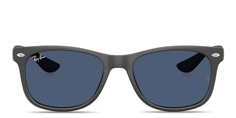 Shop Ray-Ban Junior New Wafarer Kids Square Sunglasses in Grey online.