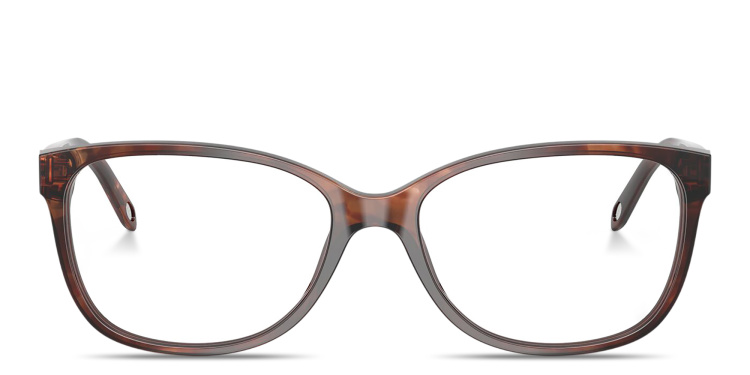 Shop TIFFANY Return to Tiffany® Square Eyeglasses in Havana online.