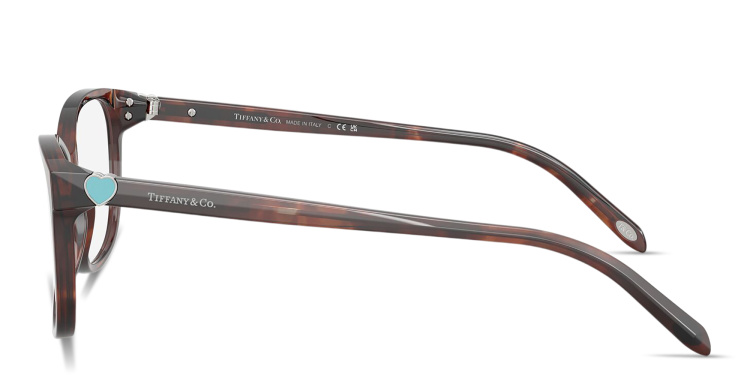 Shop TIFFANY Return to Tiffany® Square Eyeglasses in Havana online.