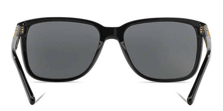 Shop BURBERRY Unisex Square Sunglasses in Black online.