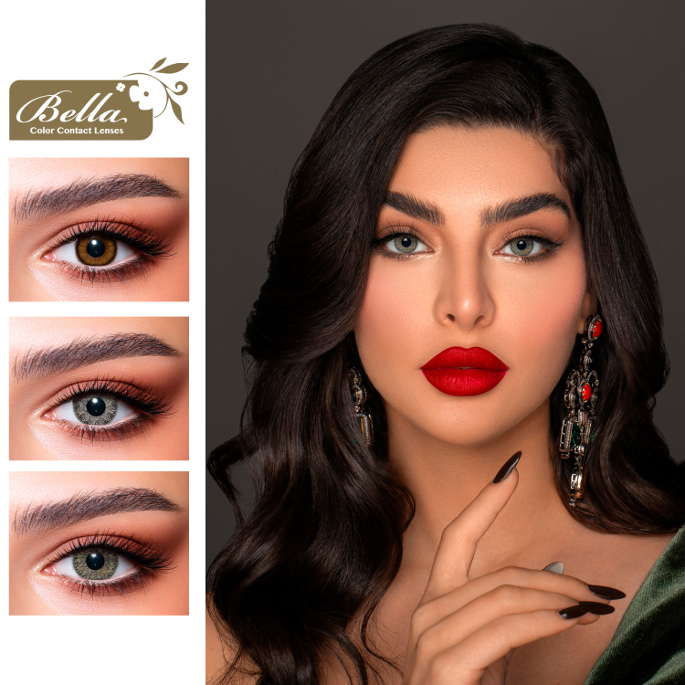 تسوق دايموند عدسات لاصقة ملوّنة للإستخدام الشهري بيلا بلون بني أونلاين.