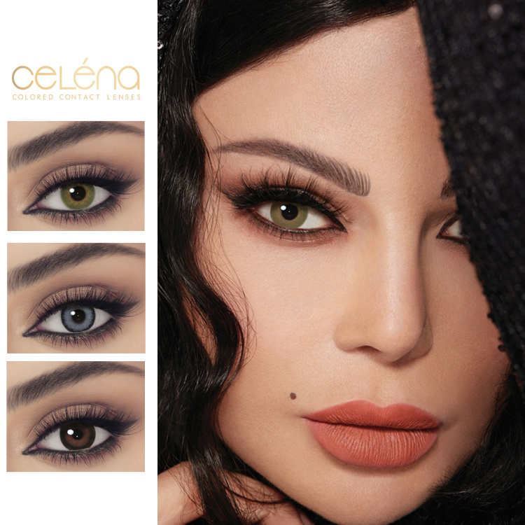 تسوق عدسات لاصقة ملوّنة للإستخدام الشهري سيلينا بلون رمادي أونلاين.