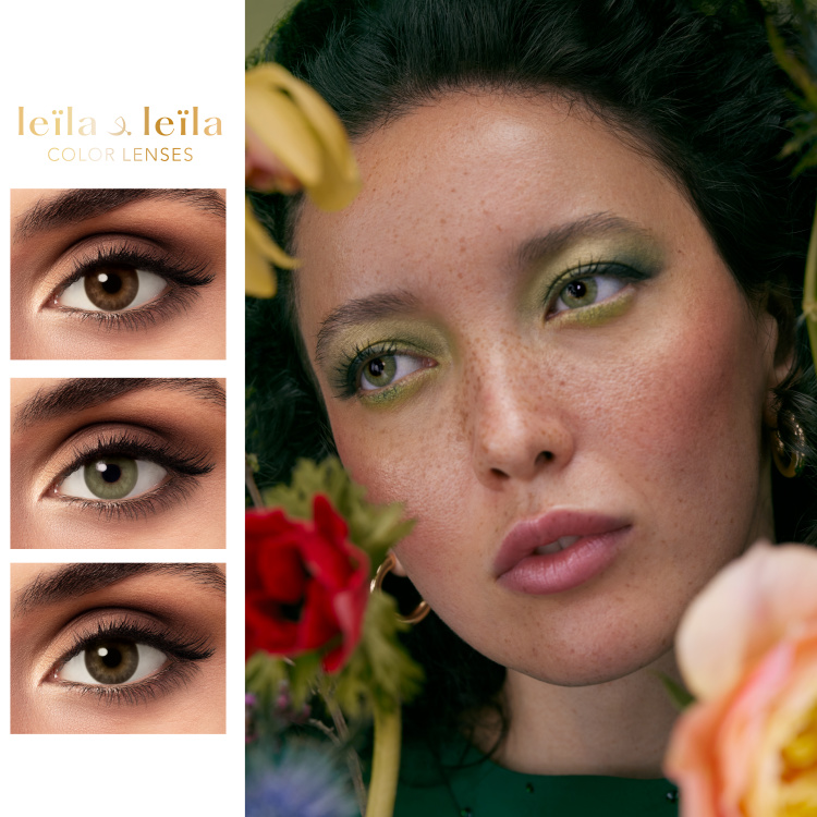 Shop LEILA & LEILA Monthly Color Contact Lenses in Light Brown online.