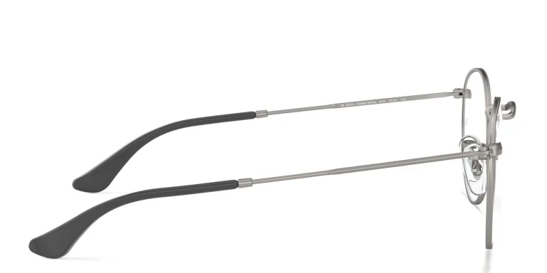 Shop Ray-Ban Round Metal Optics Eyeglasses in Silver online.