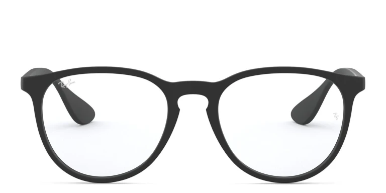 Shop Ray-Ban Erika Optics Round Eyeglasses in Black online.