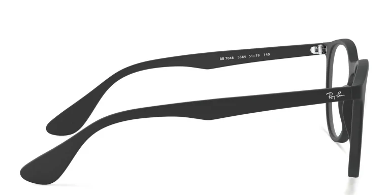Shop Ray-Ban Erika Optics Round Eyeglasses in Black online.