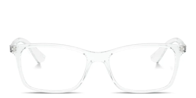 Shop Ray-Ban Optics Unisex Square Eyeglasses in Clear online.