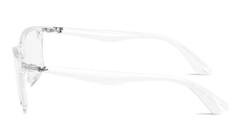 Shop Ray-Ban Optics Unisex Square Eyeglasses in Clear online.