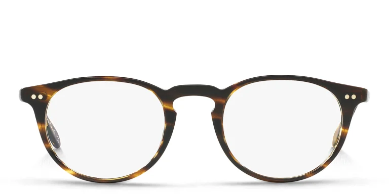 Shop OLIVER PEOPLES Unisex Panthos Eyeglasses in Havana online.