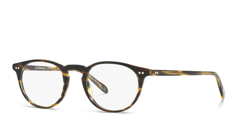 Shop OLIVER PEOPLES Unisex Panthos Eyeglasses in Havana online.