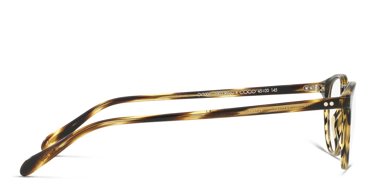 Shop OLIVER PEOPLES Unisex Panthos Eyeglasses in Havana online.
