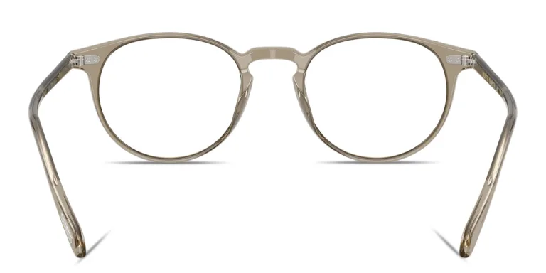 Shop OLIVER PEOPLES Riley-R Unisex Panthos Eyeglasses in Brown online.