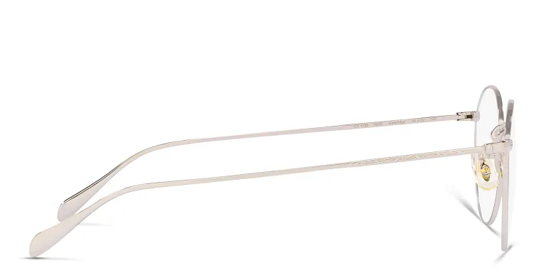 Shop OLIVER PEOPLES Unisex Panthos Eyeglasses in Silver online.