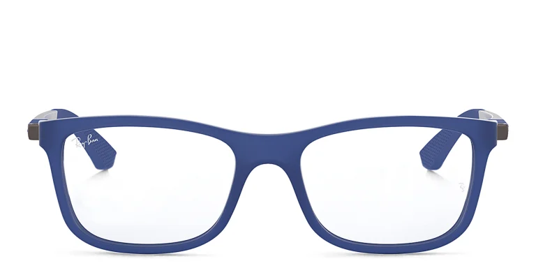 Shop Ray-Ban Junior Kids Square Eyeglasses in Blue online.