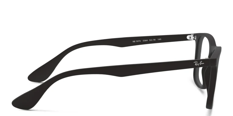 Shop Ray-Ban Unisex Square Eyeglasses in Black online.