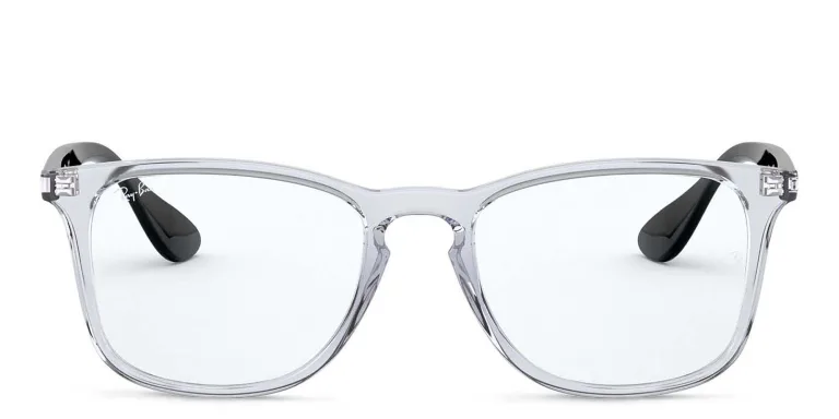 Shop Ray-Ban Unisex Square Eyeglasses in Clear online.